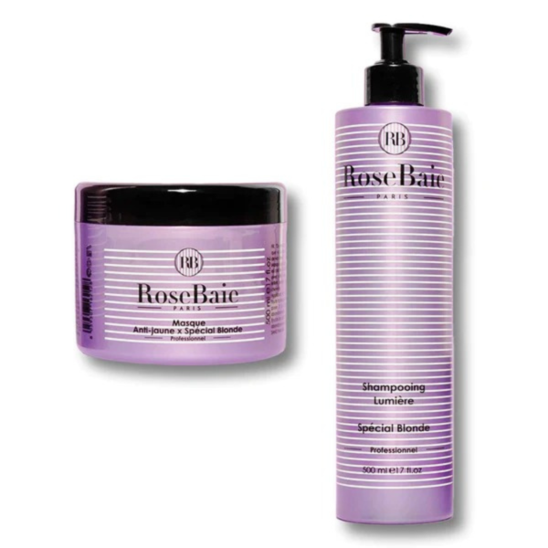 Duo Rosebaie Blonde & Blancs - Soin Cheveux Éclatants et Protégés