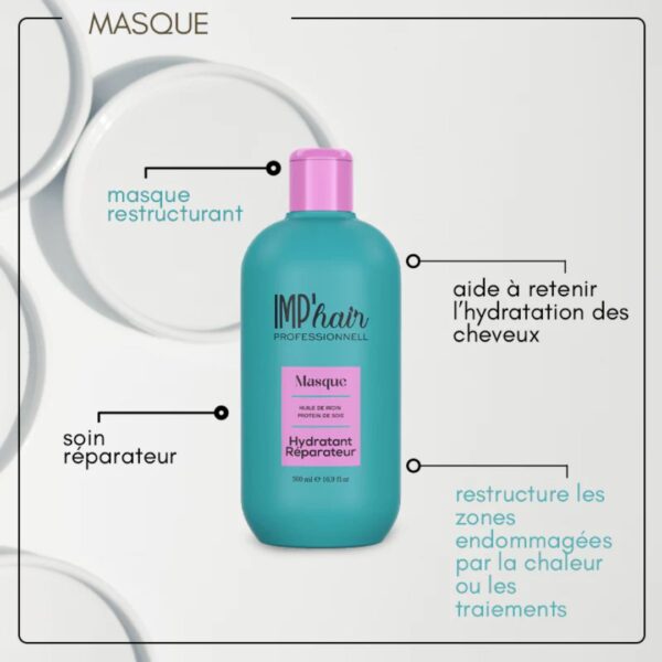 Nouveau - Trio Capillaire Ricin Imp’Hair - Soin Sans Sulfates pour Cheveux Abîmés