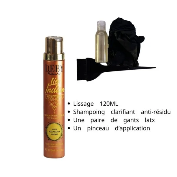 Kit Lissage Indien Deby Hair - 120 ML